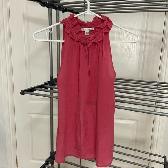 Ann Taylor Ruffle  Ponte Halter Top - Picture 2 of 3